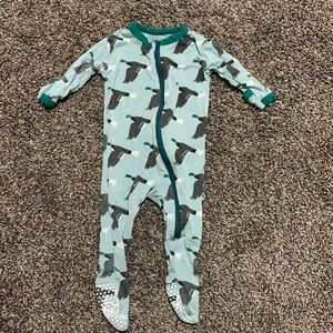 Kickee Pants Footie in “Mallard”